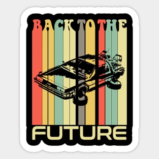 BACK TO THE FUTURE - Retro Surf style stripes Sticker